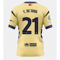 Stroje piłkarskie Barcelona Frenkie de Jong #21 Koszulka Wyjazdowej 2025-26 Krótki Rękaw